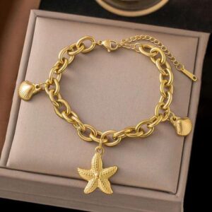 Golden Ocean Charm Bracelet