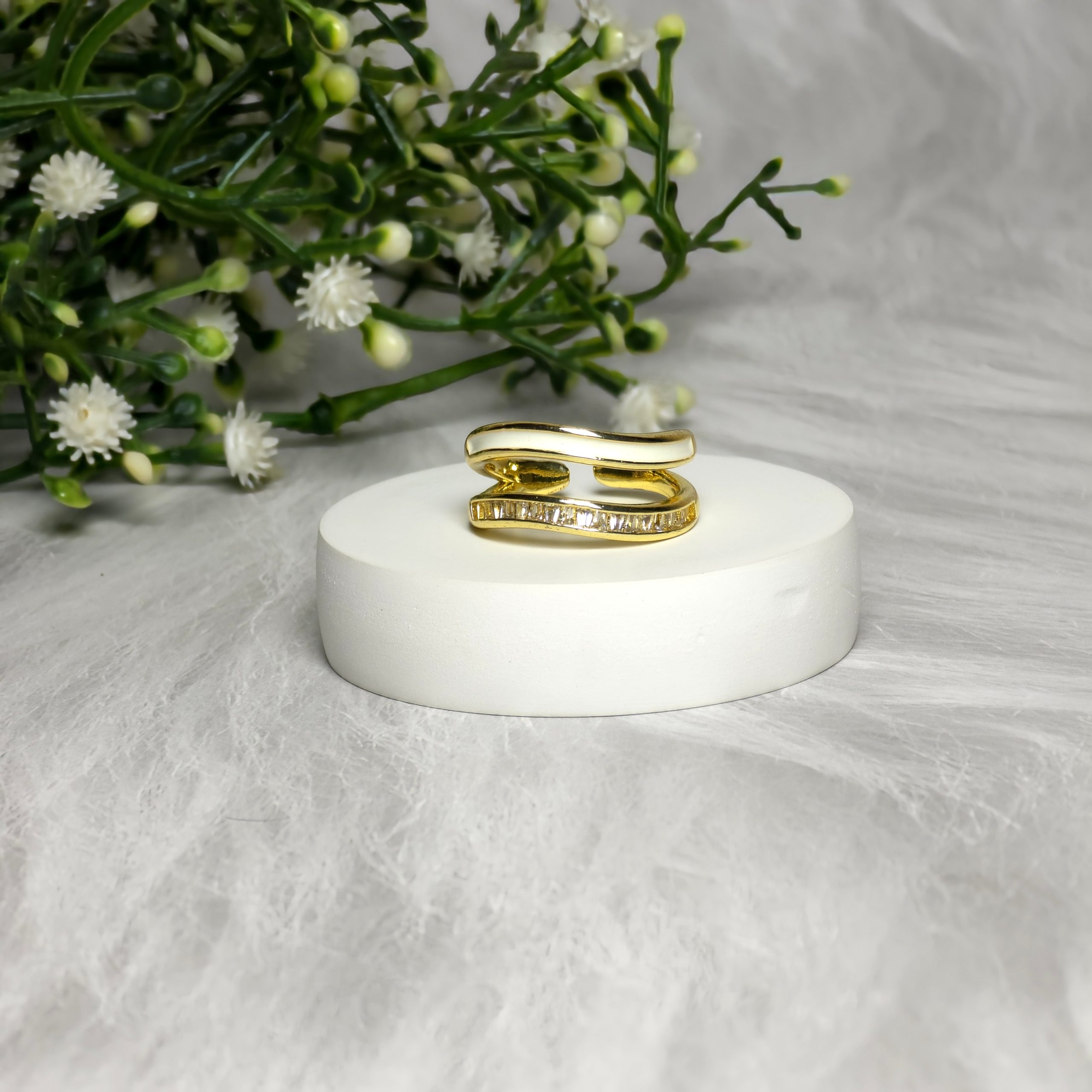 Cream Wave Ring - Image 2